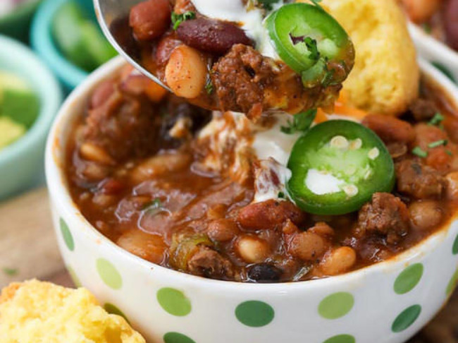 15 Bean Slow Cooker Chili