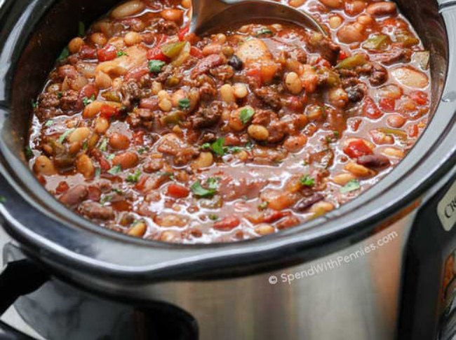 15 Bean Slow Cooker Chili