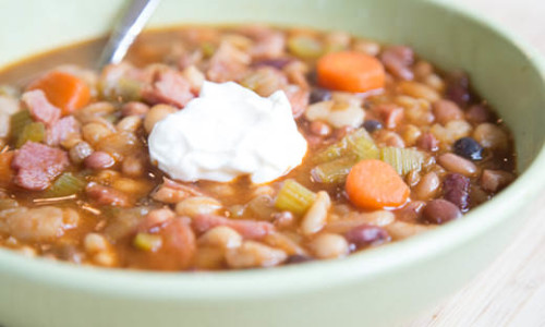 Sweet & Spicy Cajun Bean Soup