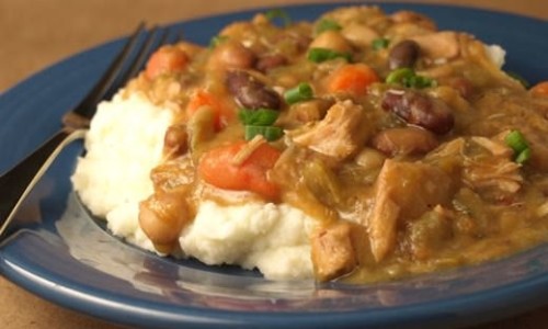 Thanksgiving Leftovers: 15 Bean Stew