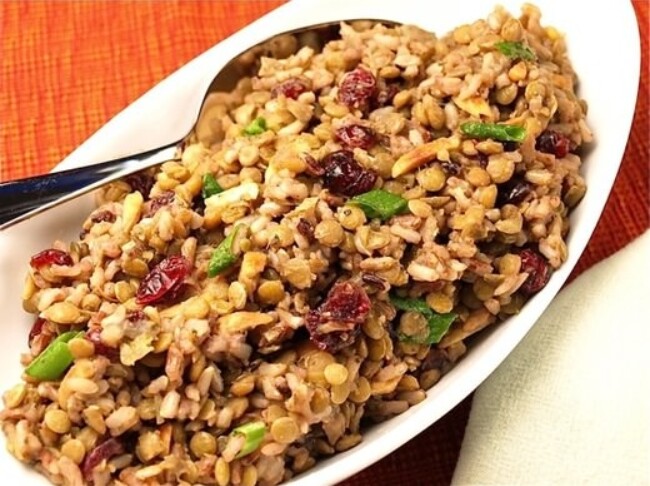 Lentil and Wild Rice Pilaf