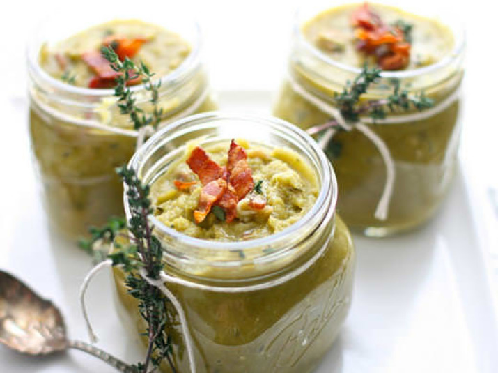 Split Pea Soup with Ham & Bacon